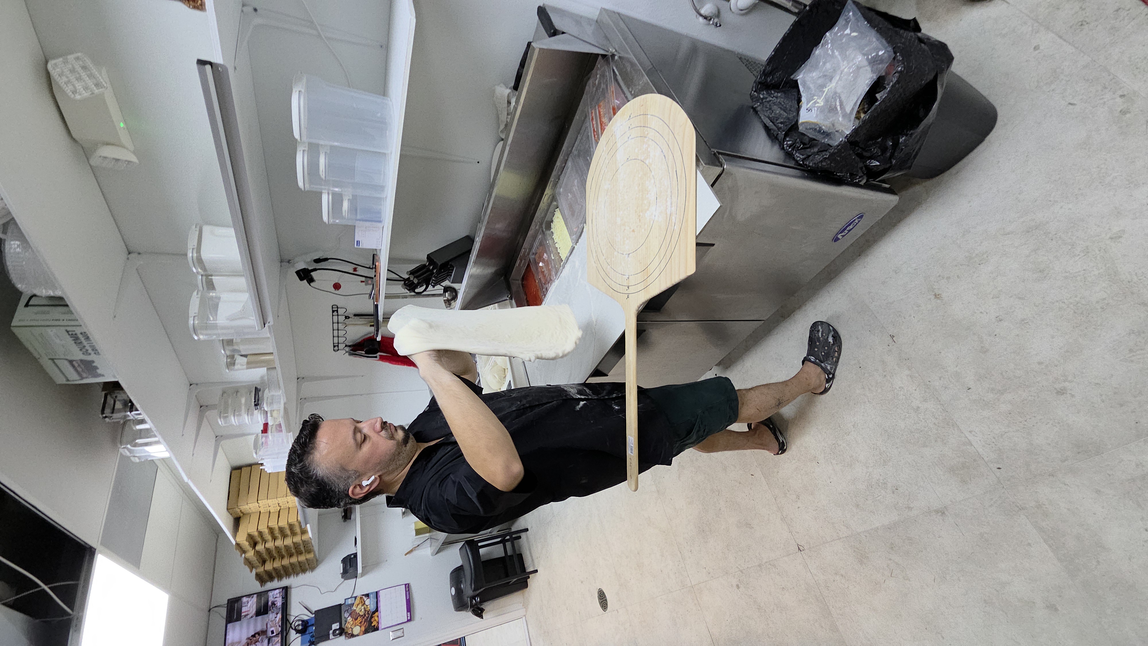 Making pizza
