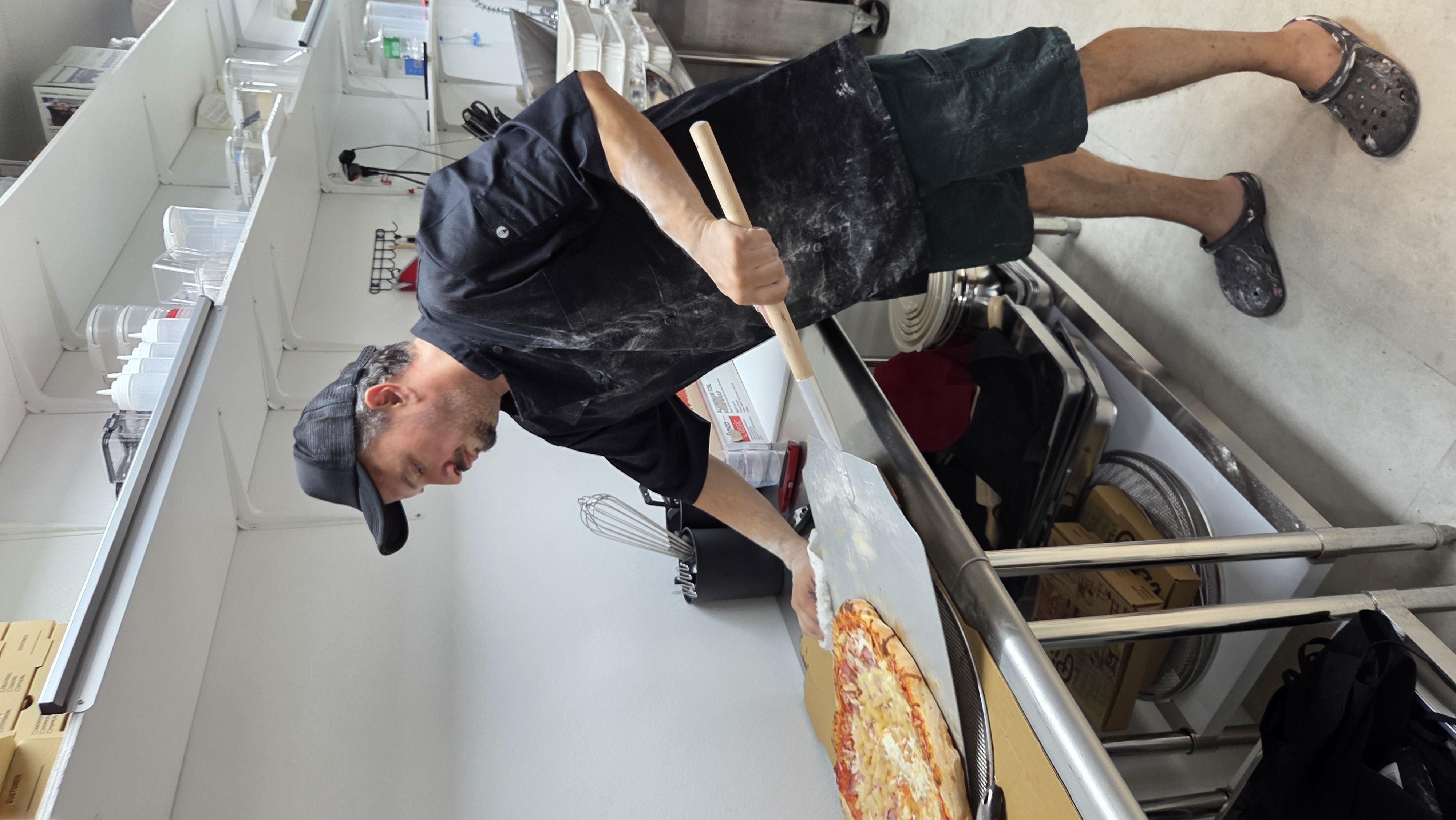 Making pizza